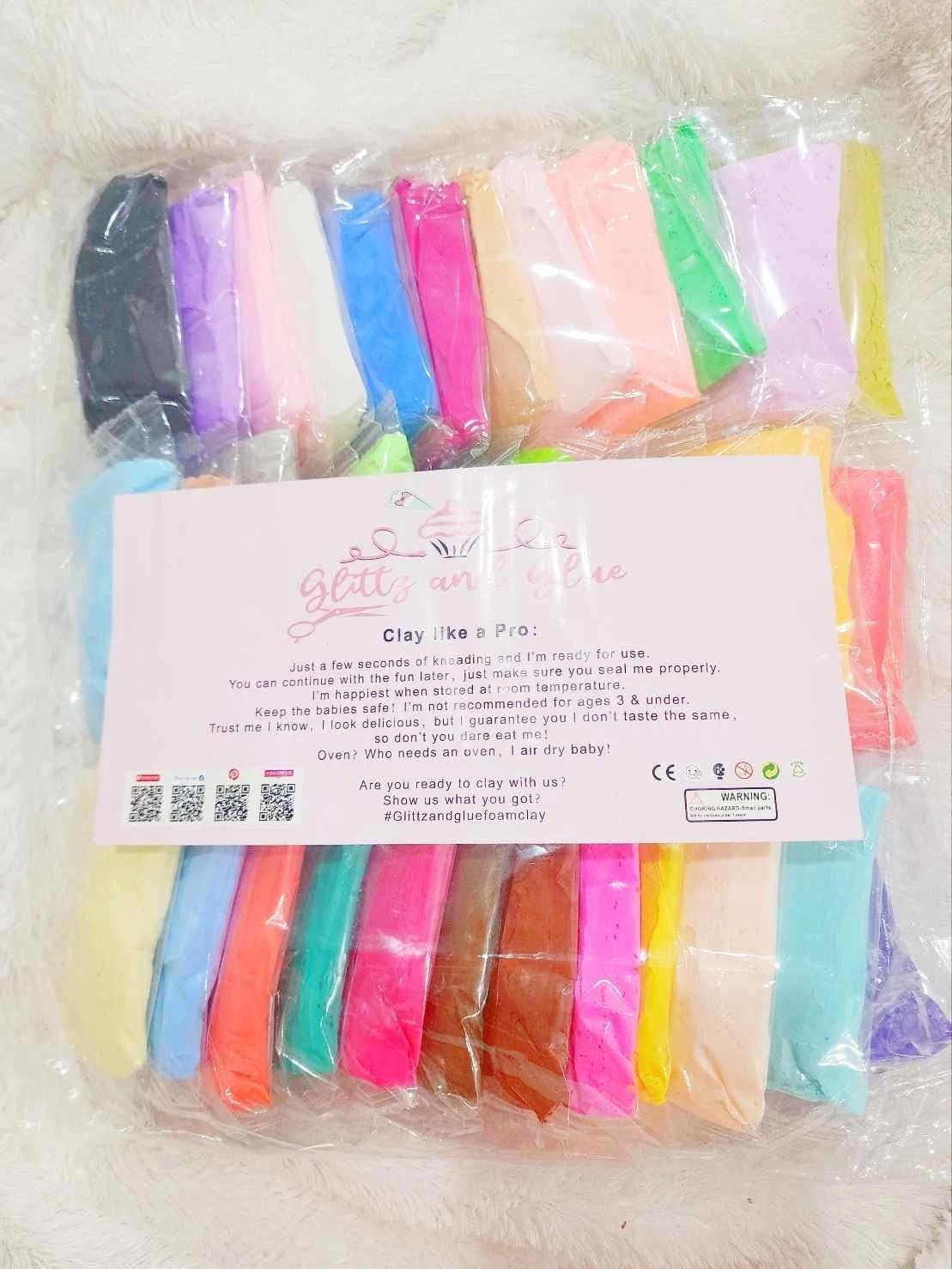 36pcs Mini Pack Air Dry Foam