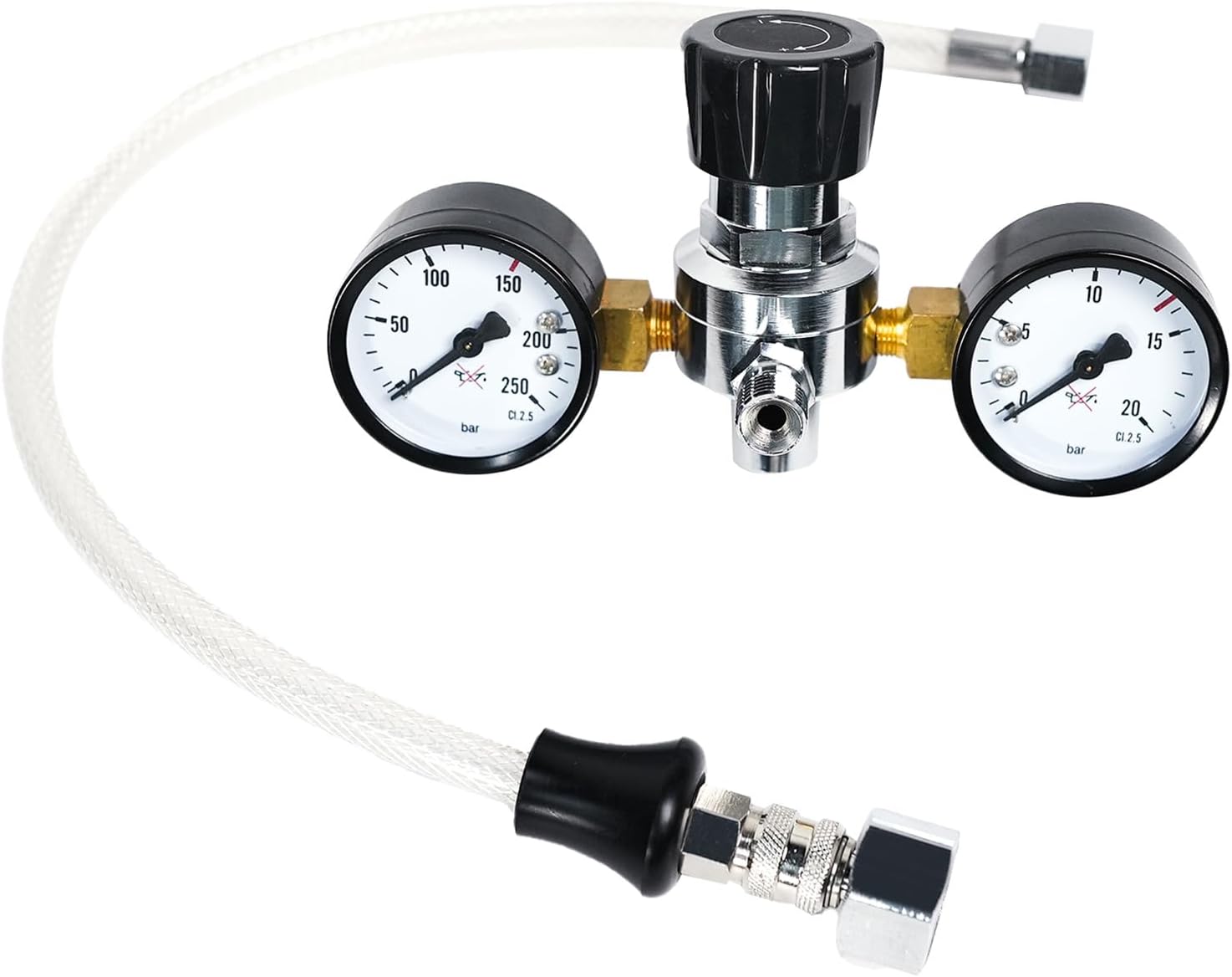 BLUE FLAG Nitrous Oxide Pressure Regulator Pressure Reduction Valve, for 580G, 615G, 1.5L, 2.2L, 3.3L Cream Charger Cylinder