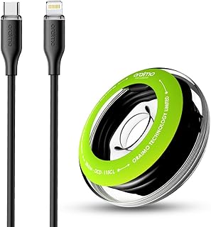 Oraimo SilkLine OCD-115CL Type-C to Lightning Cable – 20W PD Fast Charging, 1M Premium Flexible Design – Black