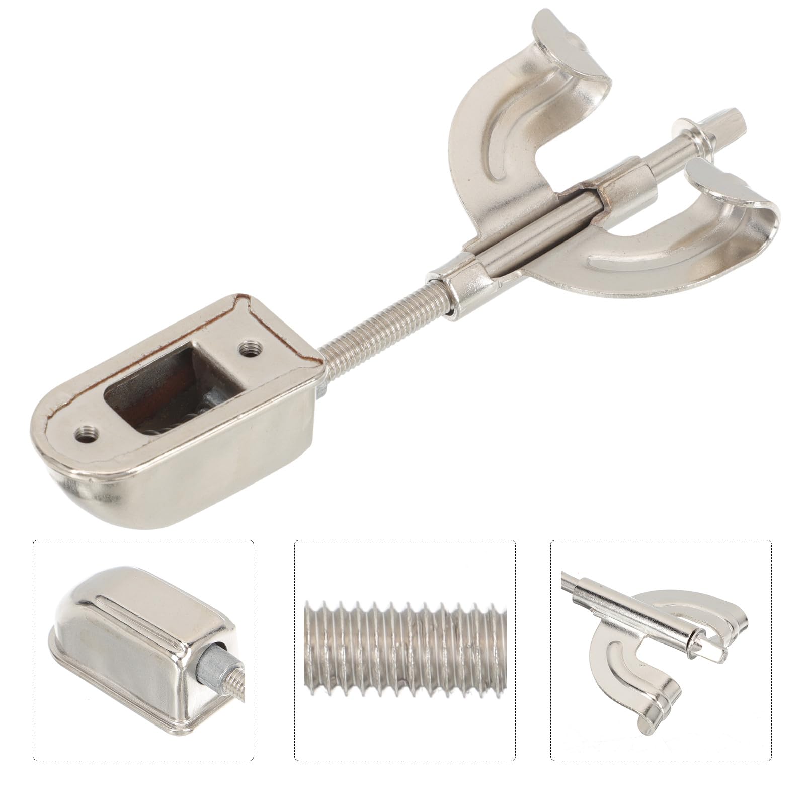 MAGICLULU Crochet de Fixation Métallique pour Tambour Argenté Léger, Kit de Pièces de Batterie Vis de Remplacement pour Caisse Claire et Grosse Caisse