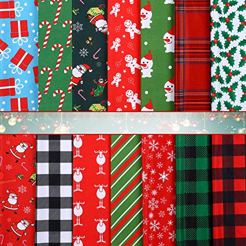 20 Pieces Christmas Fabric Squares Sewing Patchwork Quilt Precut Fabric Christmas Printed Fabric Scraps for DIY Craft Christmas Party Supplies 9.85 x 9.85 Inch/ 25 x 25 cm 20 Pieces Christmas Fabric Squares Sewing Patchwork Quilt Precut Fabric Christmas Printed Fabric Scraps for DIY Craft Christmas Party Supplies 9.85 x 9.85 Inch/ 25 x 25 cm