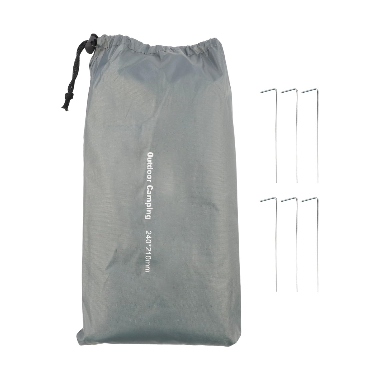 EasyByMall Tapis de tente de pique-nique hexagonal en tissu Oxford 210D imperméable avec clous de sol pour camping randonnée