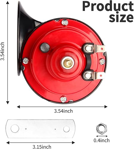 Miniatura 2 de Yungeln Bocinas de tren para camiones de 300 DB bocina eléctrica de caracol de aire fuerte kit de bocinas impermeables de 12 V súper ruidosas para