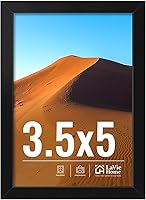 Vista 144 de LaVie Home Marco de fotos de 2 x 3, marco de fotos negro de 2 x 3 con plexiglás HD, marco de visualización de 2 x 3, 1 paquete, colección clásica