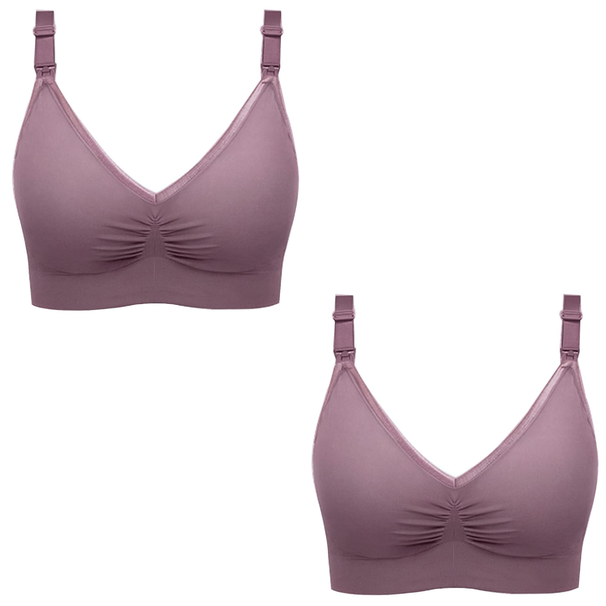 WENJUN Reggiseno allattamento maternità per gravidanza e allattamento al seno, reggiseno sportivo a basso impatto con supporto per le donne (Colore: E, Taglia : X-Large)
