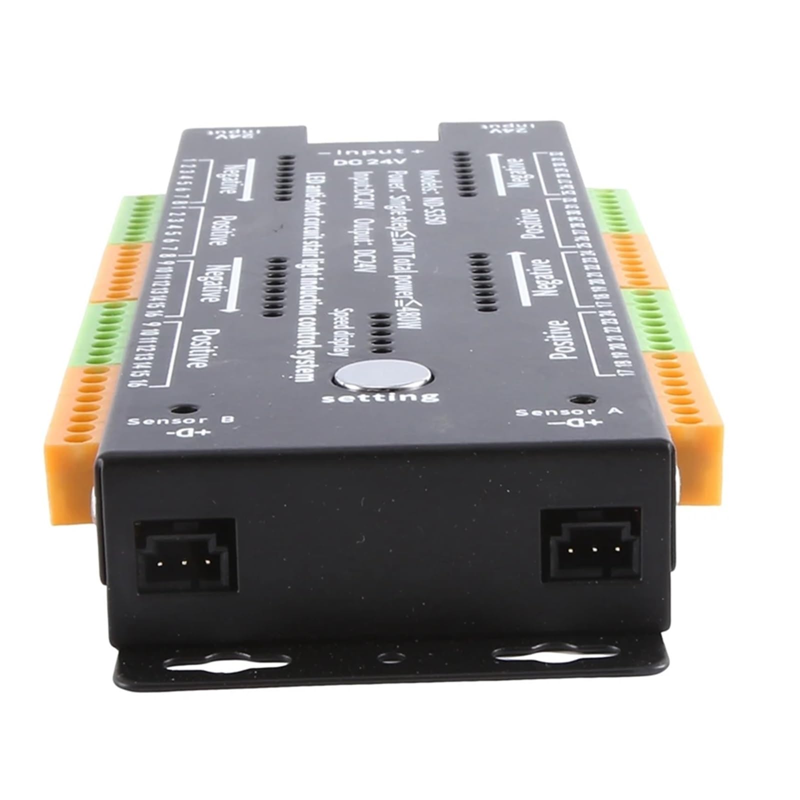 Regolatore di illuminazione delle scale, Controller For Luci Con Sensore Di Movimento A LED For Scale, In Lega Di Alluminio Nero, Con Dimmer PIR, For Luci Notturne Da Interno, 12 V/24 V