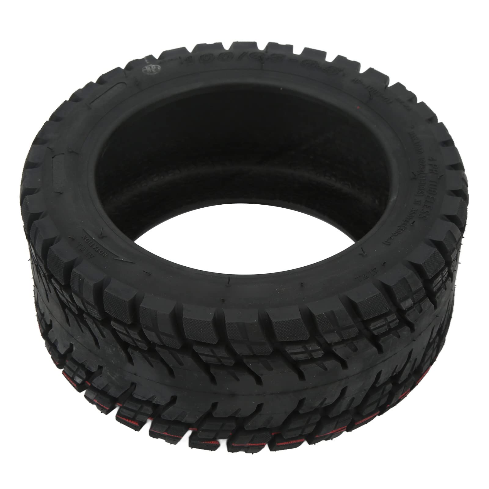 Pneumatico per Scooter Elettrico da 11 Pollici, 100/65-6.5 Pneumatico Tubeless, Antiscivolo, Gomma Spessa, Ammortizzante, Design Off-Road per Pioggia e Neve