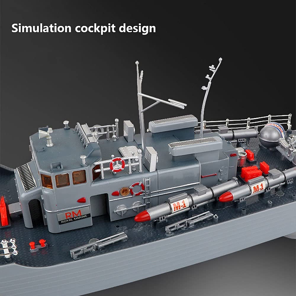 3D-Puzzle Model Battleship Portaerei Giocattolo Sottomarino, Kit di Navi da Guerra Modello in Plastica, Modelli di Navi da Guerra Navali per La Raccolta Simulazione in Scala 1/115 Corazzata