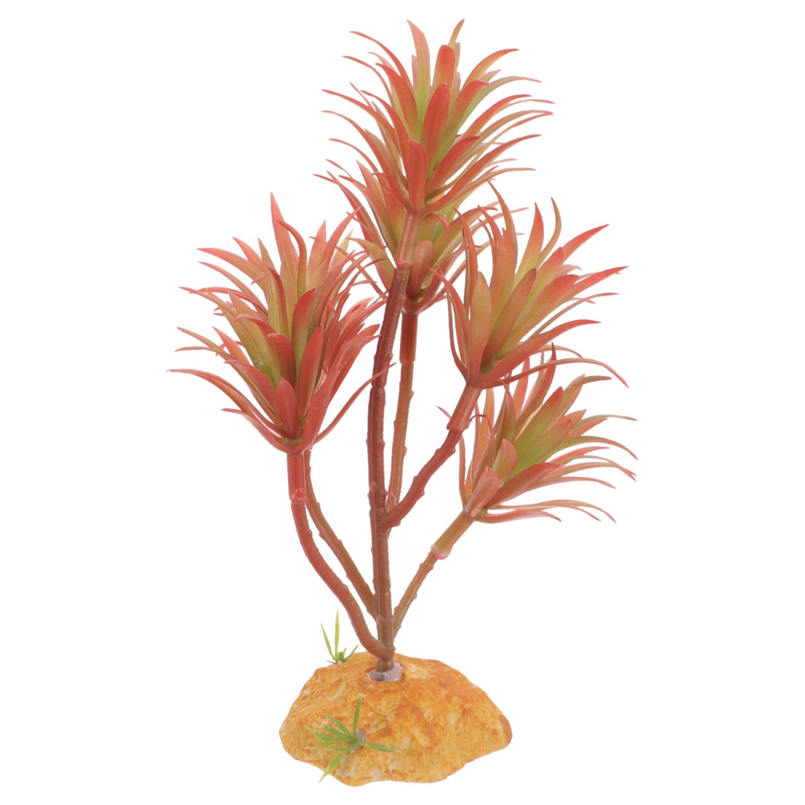 Abaodam 5 Pezzi Set di piante simulato piante da acquario impostore grandi d'acquario pianta acquatico decorazione dell'io Piccole betta pesce plastica