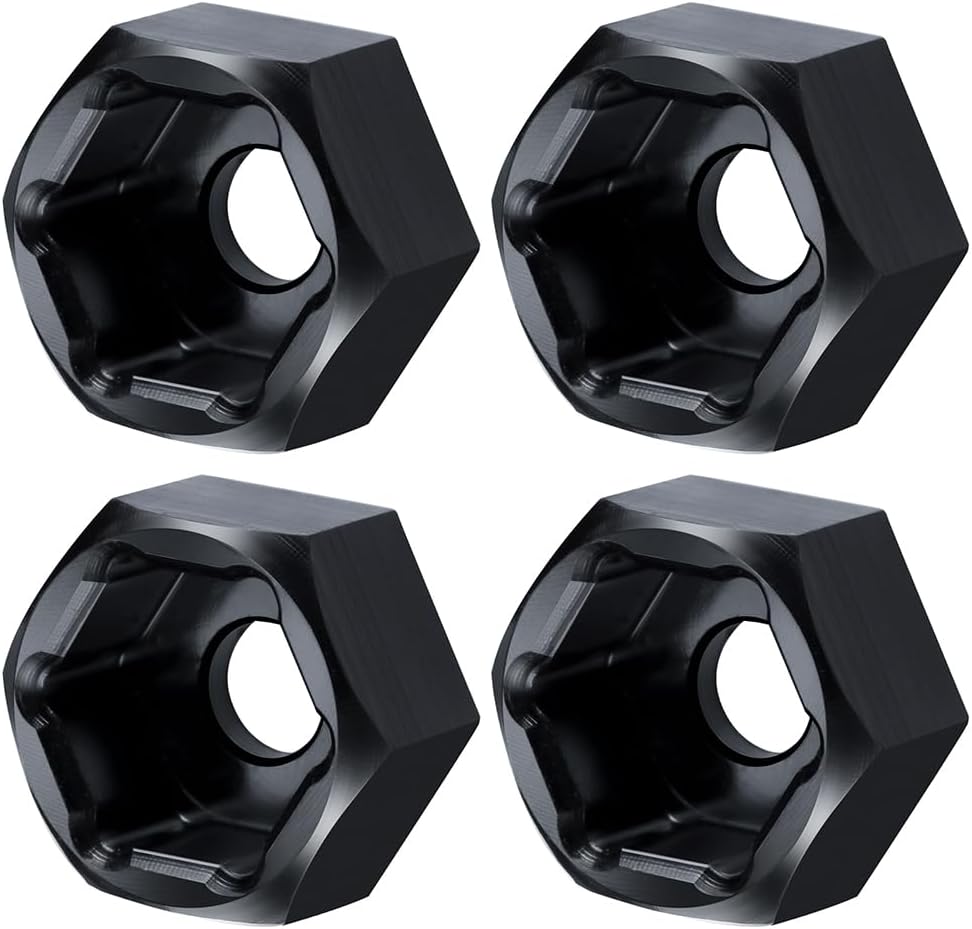 MORLORDY 4Pcs 5mm to 7mm Wheel Hex Hubs Adapter RC Hex Combiner for WPL D12 1/10 RC Trucks 1/24 SCX24 RC Cars