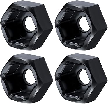 MORLORDY 4Pcs 5mm to 7mm Wheel Hex Hubs Adapter RC Hex Combiner for WPL D12 1/10 RC Trucks 1/24 SCX24 RC Cars