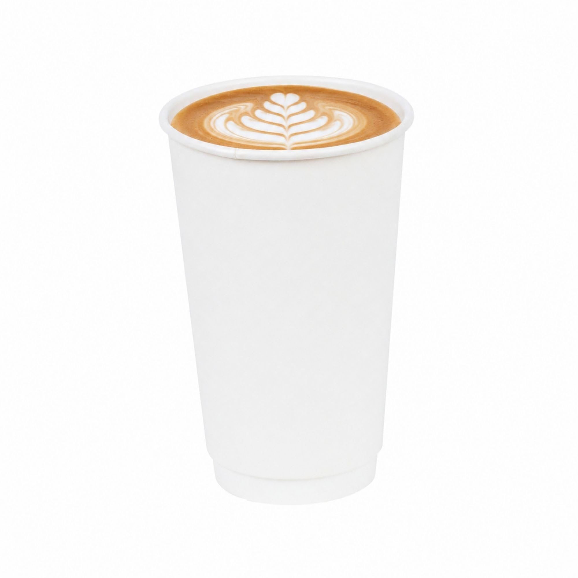 Restaurantware 16 Ounce Disposable Cups, Pack of 25 Double Wall Hot Holders – Lids Sold Separately, Rippled Wall and White Paper Insulation, Ideal for Coffee, Hot Chocolate, Tea, and More