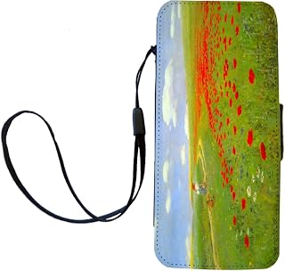 Pál Szinyei Merse Art Field of Poppies Flip Wallet iPhoneCase with Magnetic Flap for iPhone 5/5s - Field of Poppies