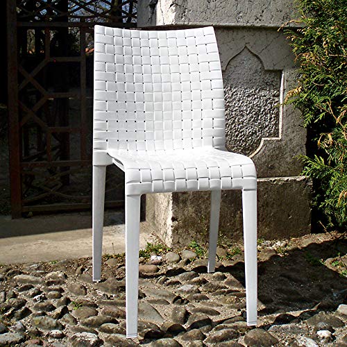 Amazon｜Kartell ダイニングチェア グロッシーホワイト W41/D50/H85