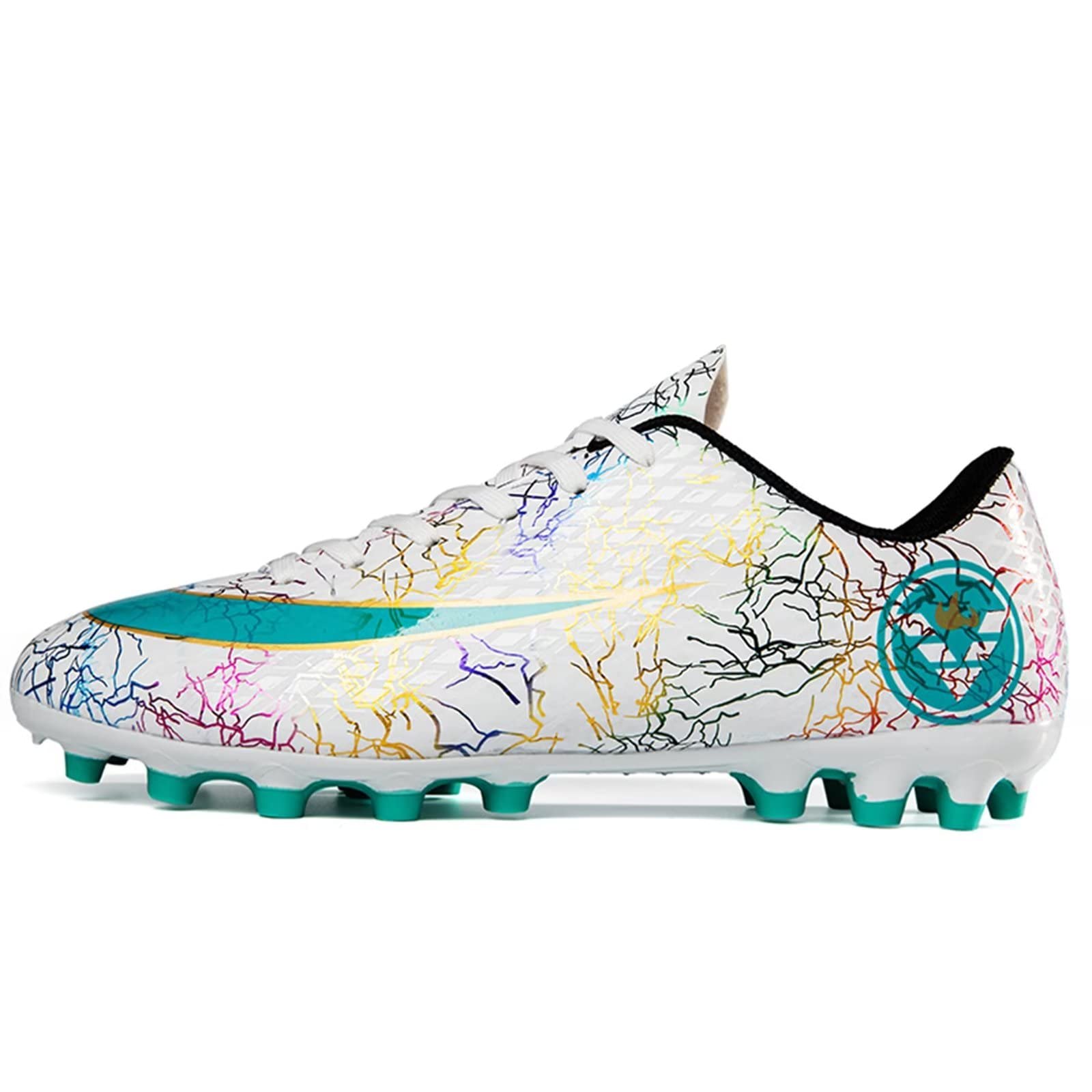 TKIG Womens Men's Football Soccer Shoes Breathable Football Shoes for Unisex-Adult Running