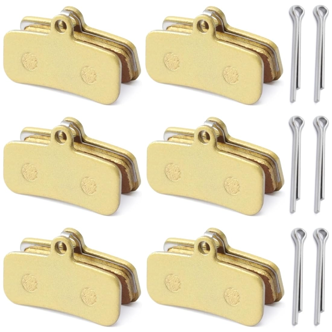 6 Pcs Disc Brake Pads Set for Sur Ron Light Bee X/S, Talaria Sting R MX3 MX4, Segway X160 X260 Front and Rear Brake Pads for Electric Dirt Bike Replacement Parts
