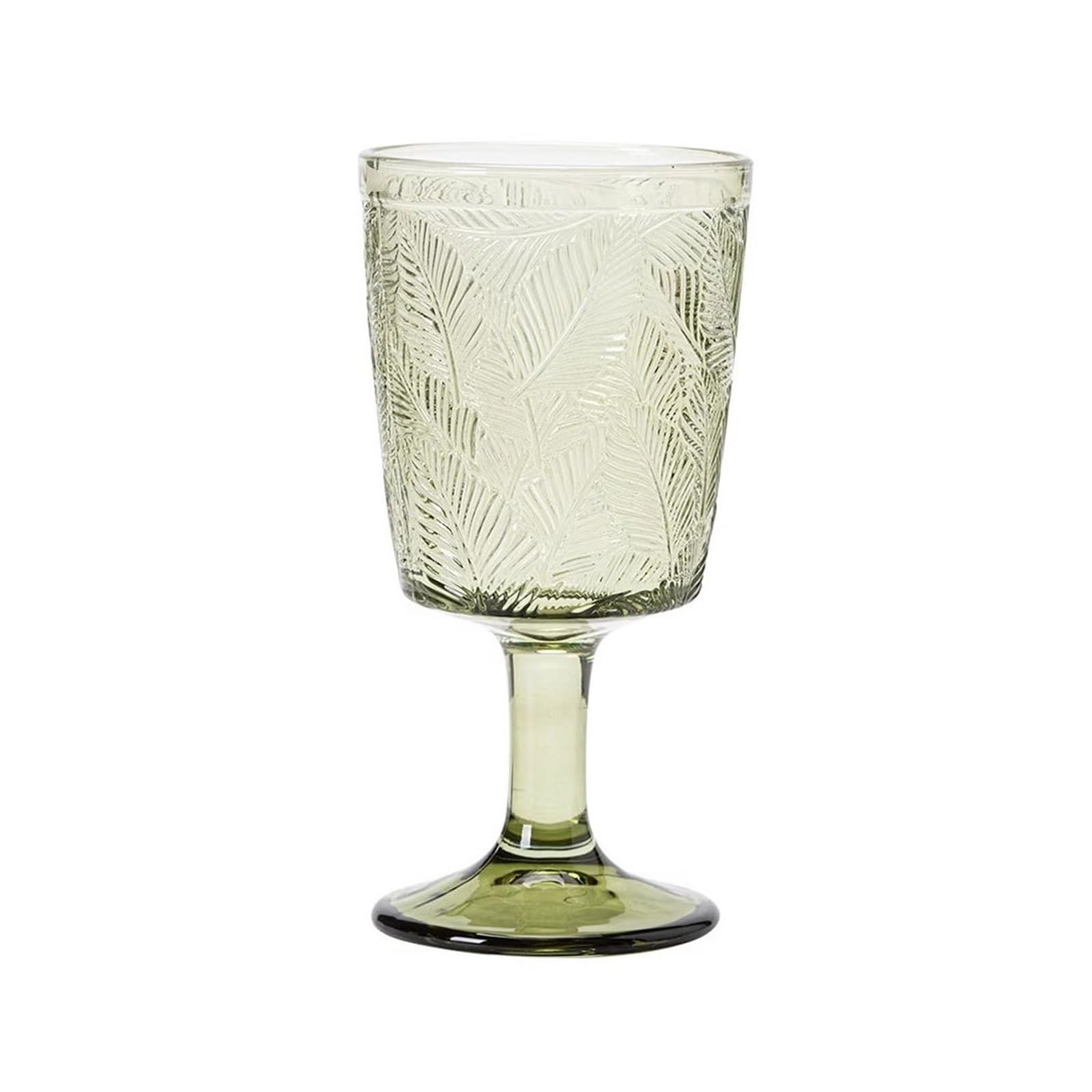 Tasses en verre vert soufflé d'une contenance idéale de 31 cl