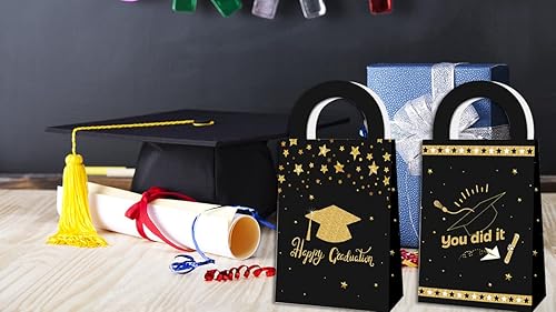 Miniatura 4 de Threetols 12 bolsas de regalo de graduación 2023, bolsas de regalo de fiesta de graduación, bolsas de graduación de clase de 2023, bolsas de