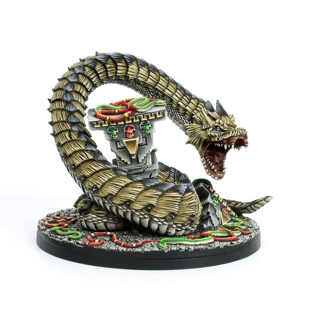 Epic Encounters: Temple of the Snake God RPG Fantasy Roleplaying Tabletop Game with 20 Detailed Miniatures, Double-Sided Game Mat, & Game Master Adventure Book with Monster Stats, 5E Compatible