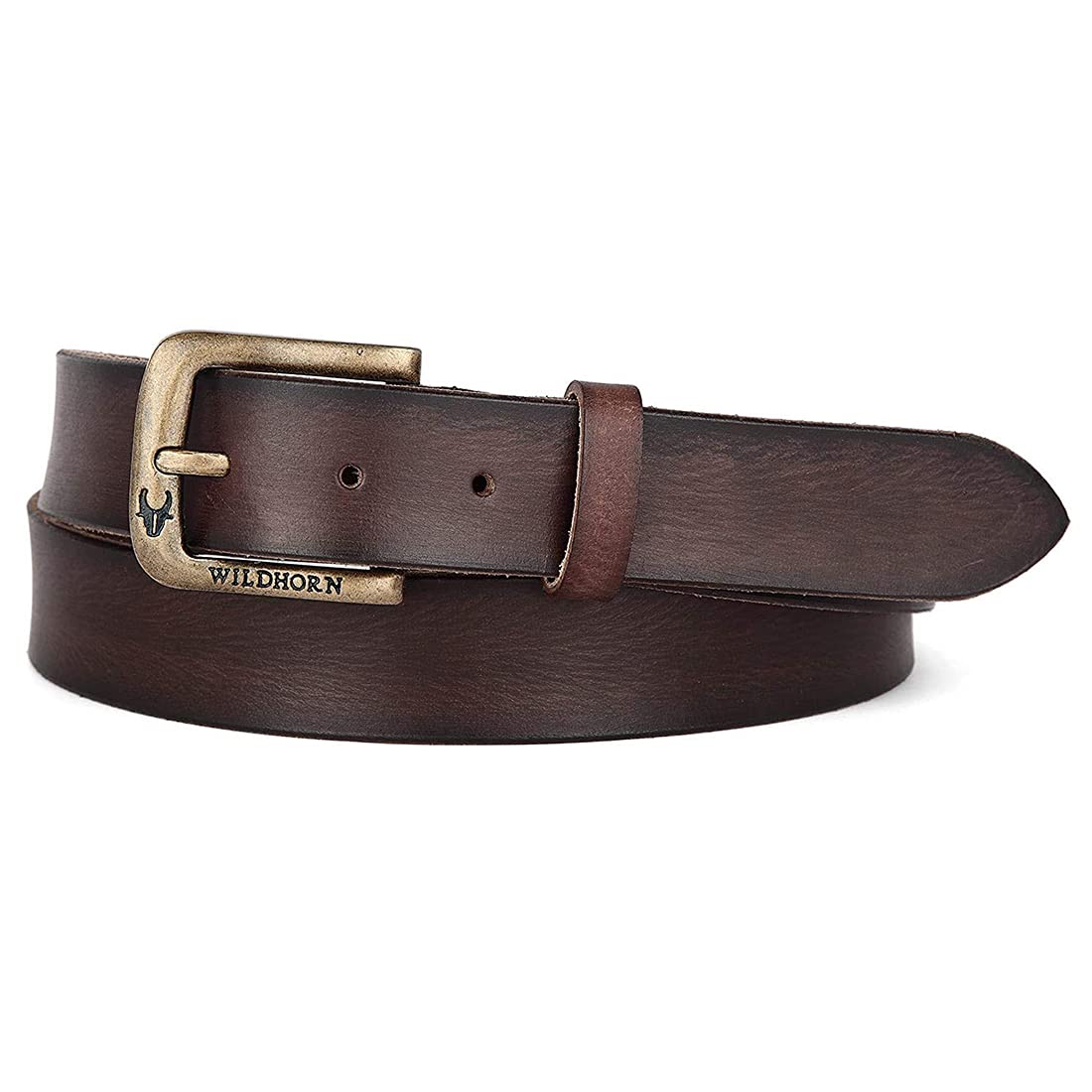 WildHorn Blue Leather Men's Wallet & Belt Combo Set (WH1173) 3