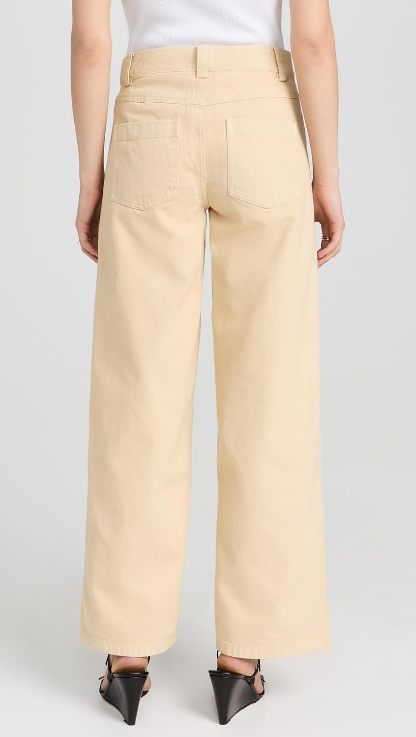 Vince Women's Washed Twill Wide Leg Pants - Image 3