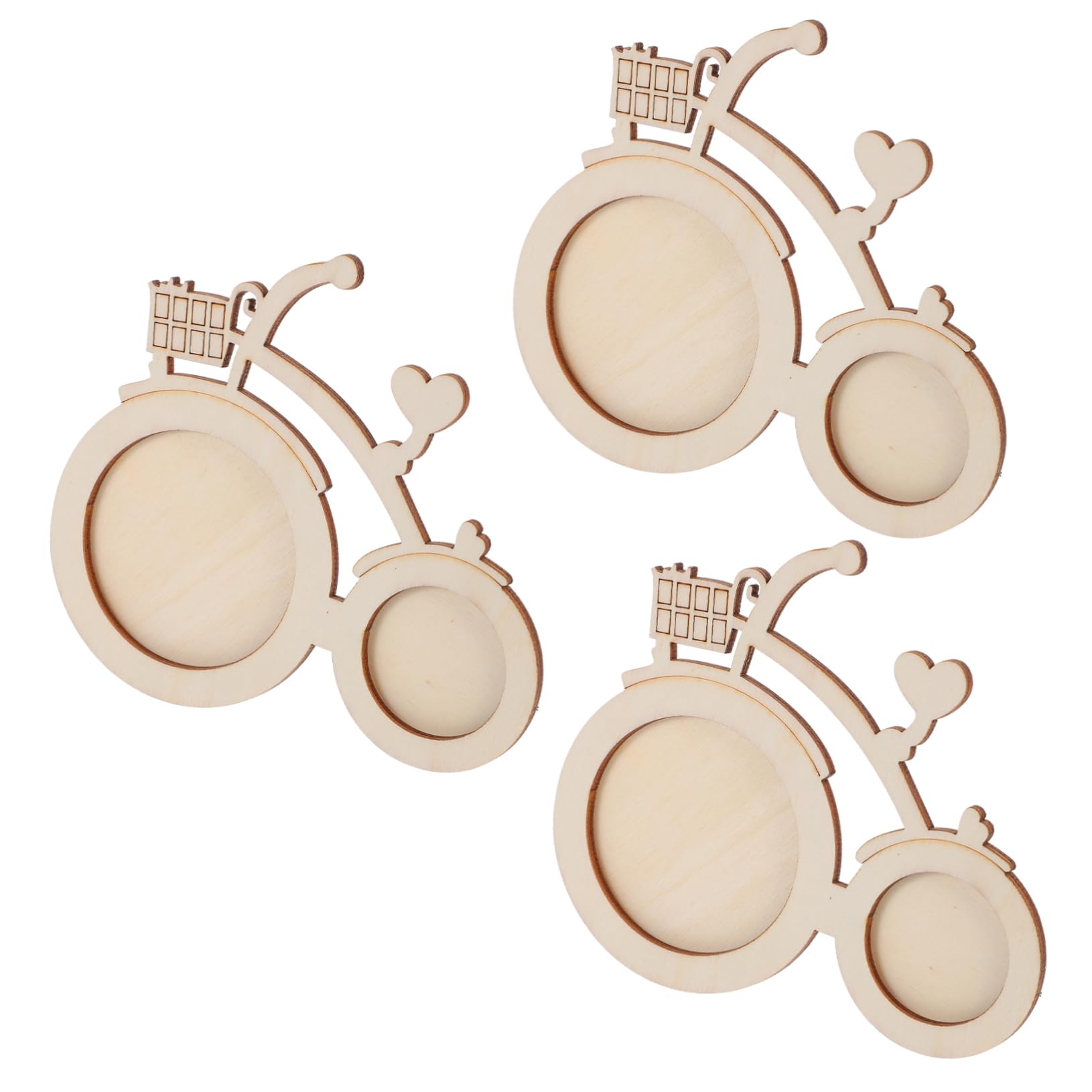 KALLORY Wooden Photo DIY Craft Frames for Boys and Girls for Painting Creativity