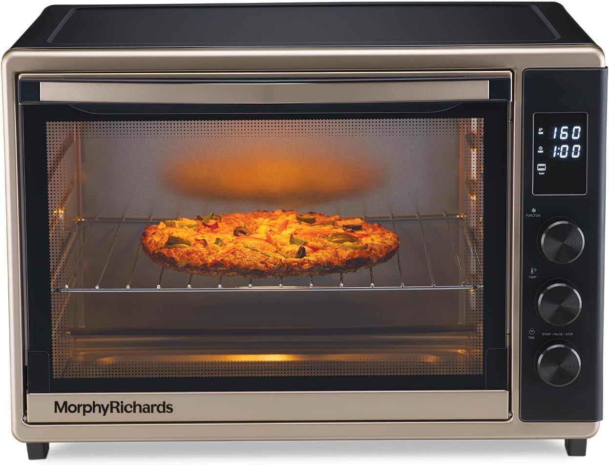 - Morphy Richards 52RCD Digi OTG |Large Capacity - 52L |Digital OTG with 8 Preset Menus| Champagne Gold and Black|2 Year Product Warranty
