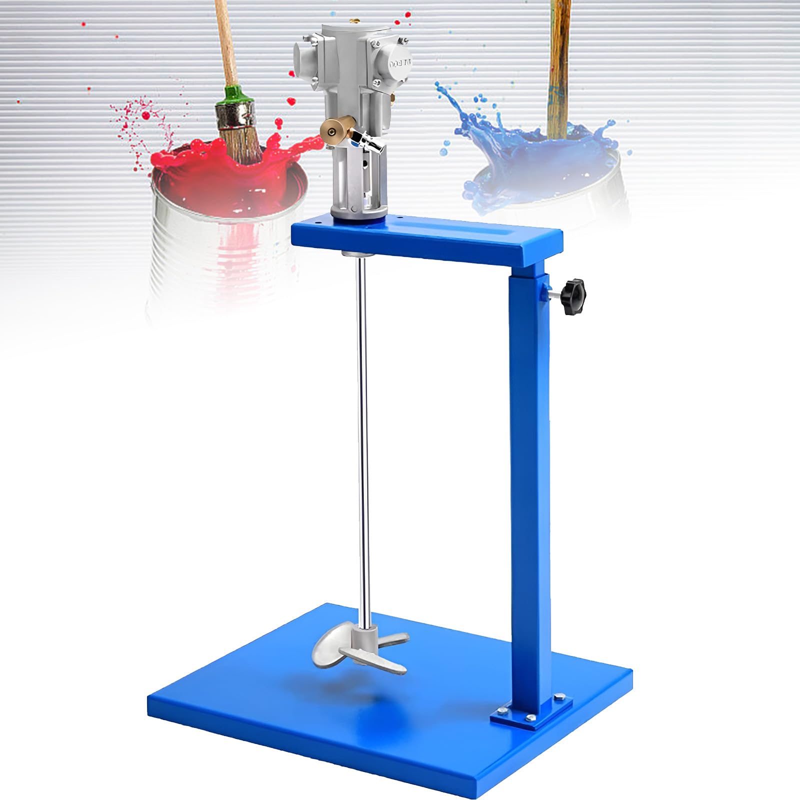 Agitateur d'air vertical de bureau en acier inoxydable avec hauteur relevable