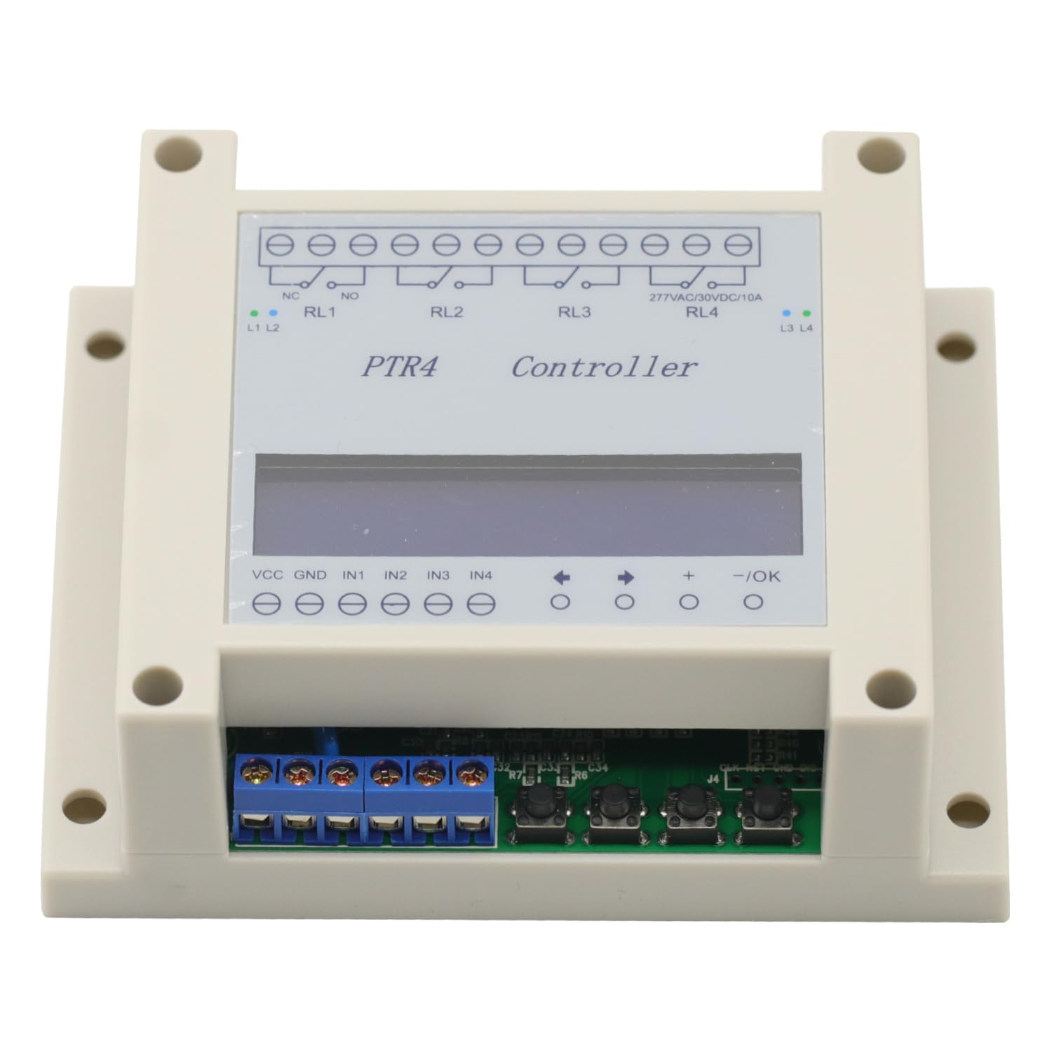 Programowalny cyfrowy przekaźnik czasu DC 6-40 V 4-kanałowy z wyświetlaczem LCD