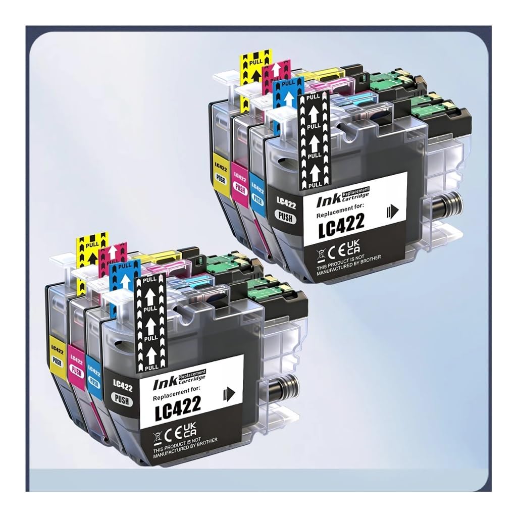 Wkład atramentowy LC422 LC422XL Premium Pigment kompatybilny z MFC-J5340DW J6540DW J6940DW J5345DW J5740DW tusz do drukarki(2 Set - (LC422))