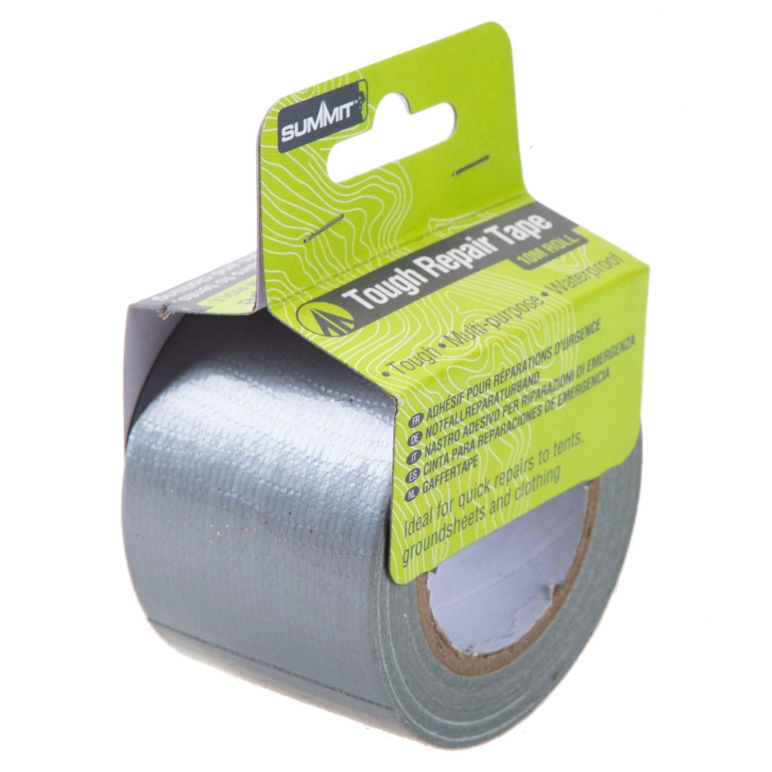 VFM e-Store - Repair Tape Tough Multi-Purpose Durable Waterproof - Camping, Travel Holiday Accessories for Summer - 10M X 5cm Grey X 1