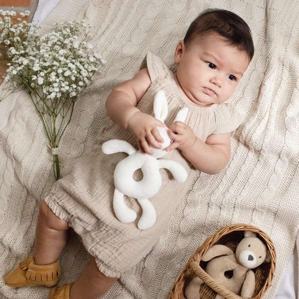 Burt's Bees Baby baby-girls Bubble Romper, 100% Organic Cotton One-piece Bubble Shortall and Layette Set Girl Outfit - Image 4