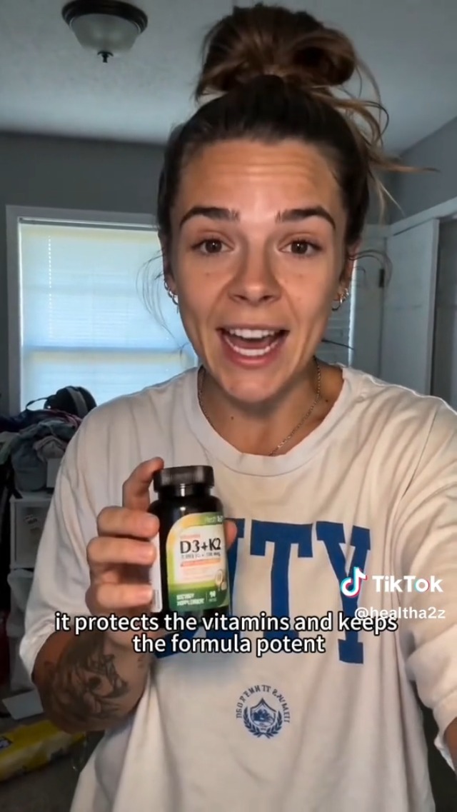 Amazon.com: HealthA2Z® Vitamin D3 + K2 (MK-7) Made with Virgin