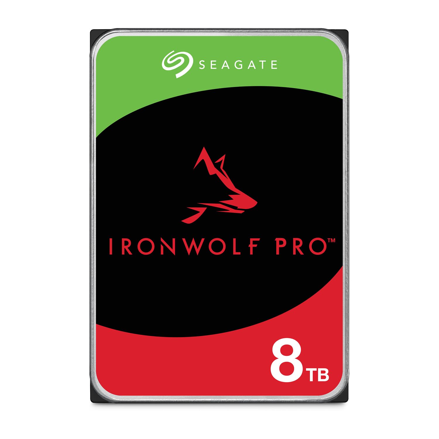 Seagate IronWolf Pro, 8 TB, Enterprise NAS Internal HDD –CMR 3.5 Inch, SATA 6 Gb/s, 7,200 RPM, 256 MB Cache for RAID Network Attached Storage (ST8000NT001)