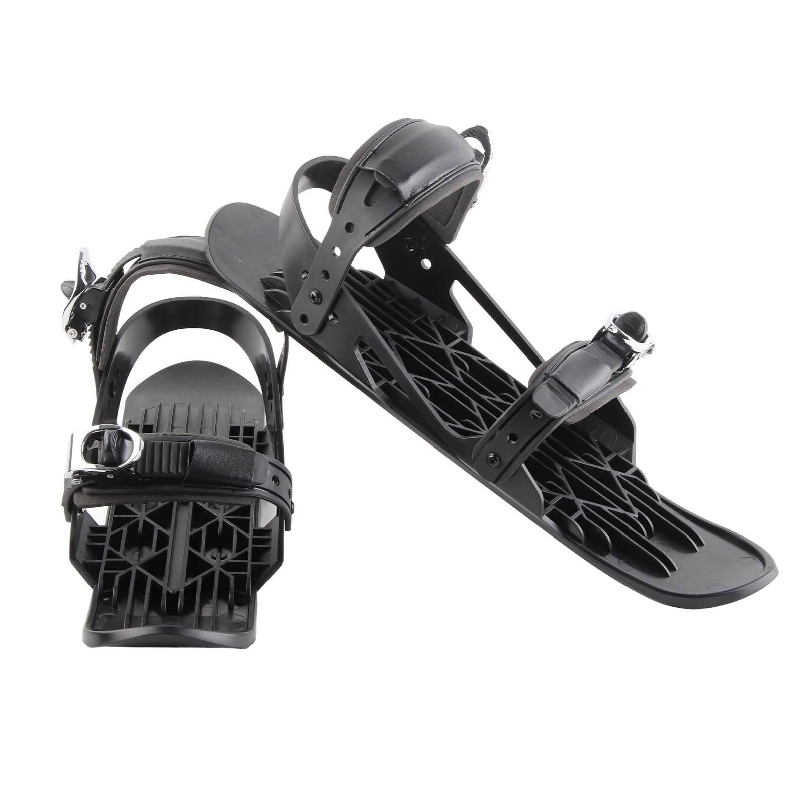 Mini Kurz Ski Skates für Schnee, Tragbare Schlittschuhe für Schnee Wintersport, Kurze Mini Skating Skischuhe, Kurze Snowskates, Snowblades, Skiboards