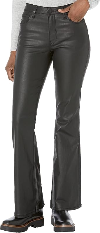 KUT from the Kloth Ana High-Rise Fab Ab Flare-Baby All Over- Corduroy