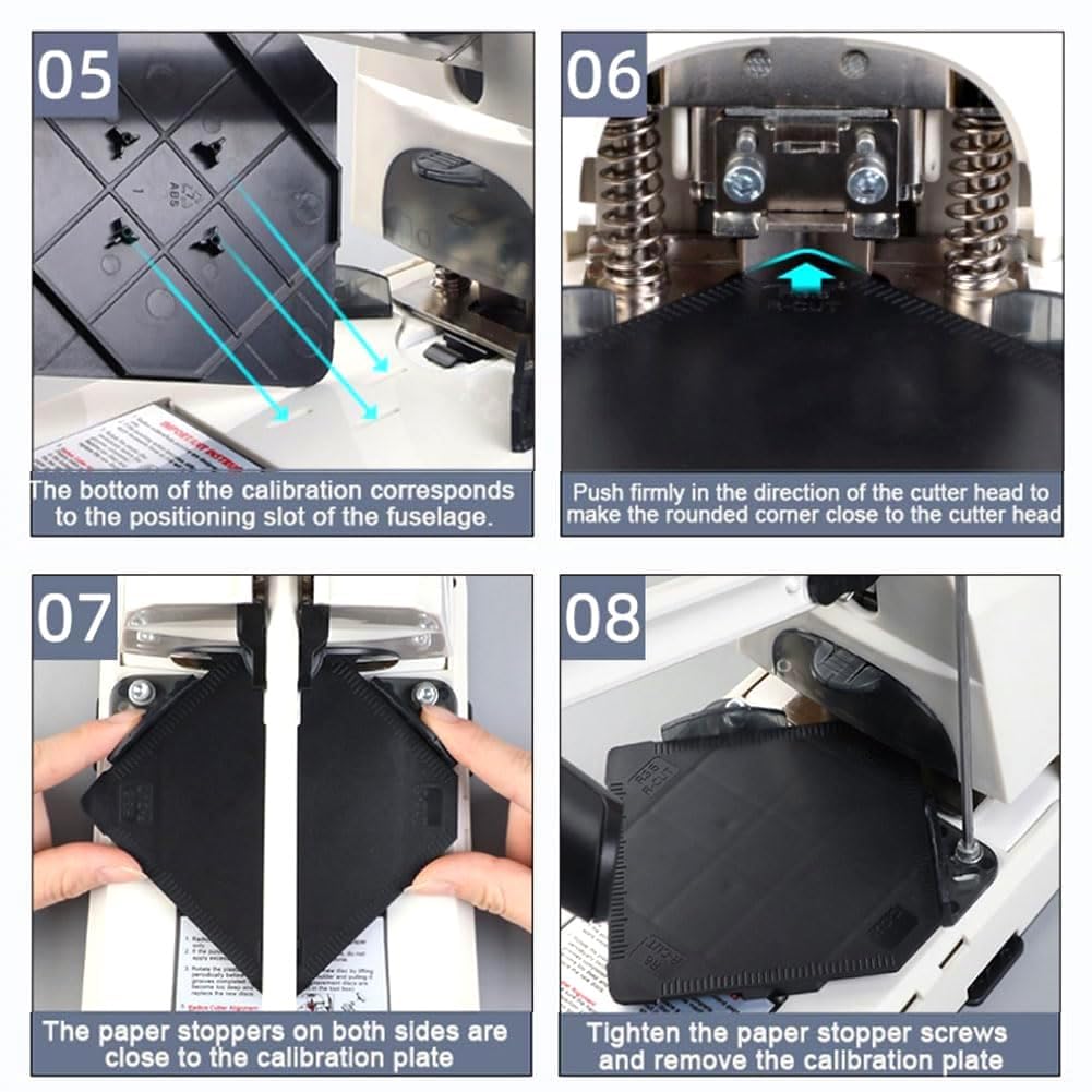 Taglierina arrotondatrice angolare con fustelle intercambiabili per biglietti e lavori di carta, capacità 100 fogli, crea angoli rotondi da 3,5 mm, R6 mm, R10 mm