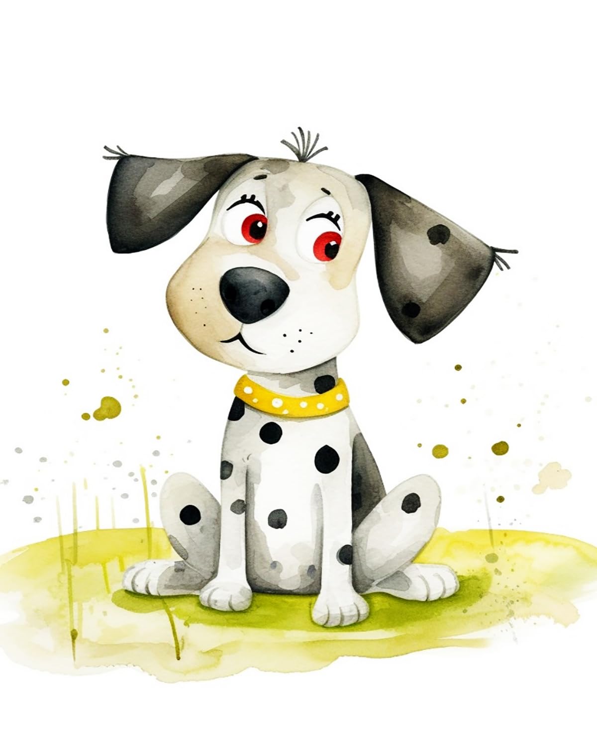 Liubaishi Multicolour Paint By Numbers For Adults, Dalmatian Puppy, 40X50 Cm Acrylic Canvas Kit