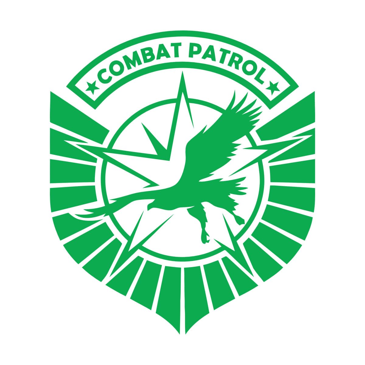 Lettering Stickers Combat Patrols Army Infantry Soldiers Symbol 51x58.5cm Self Adhesive L-Green