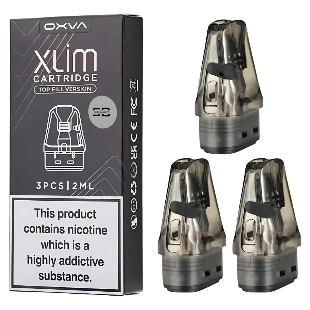 Oxva Xlim V3 Pods [0.6] - 3 Pack - Available in 0.4,0.6,0.8,1.2Ω - Compatible with Oxva Xlim Series EXCEPT Xlim C Kit - No Nicotine