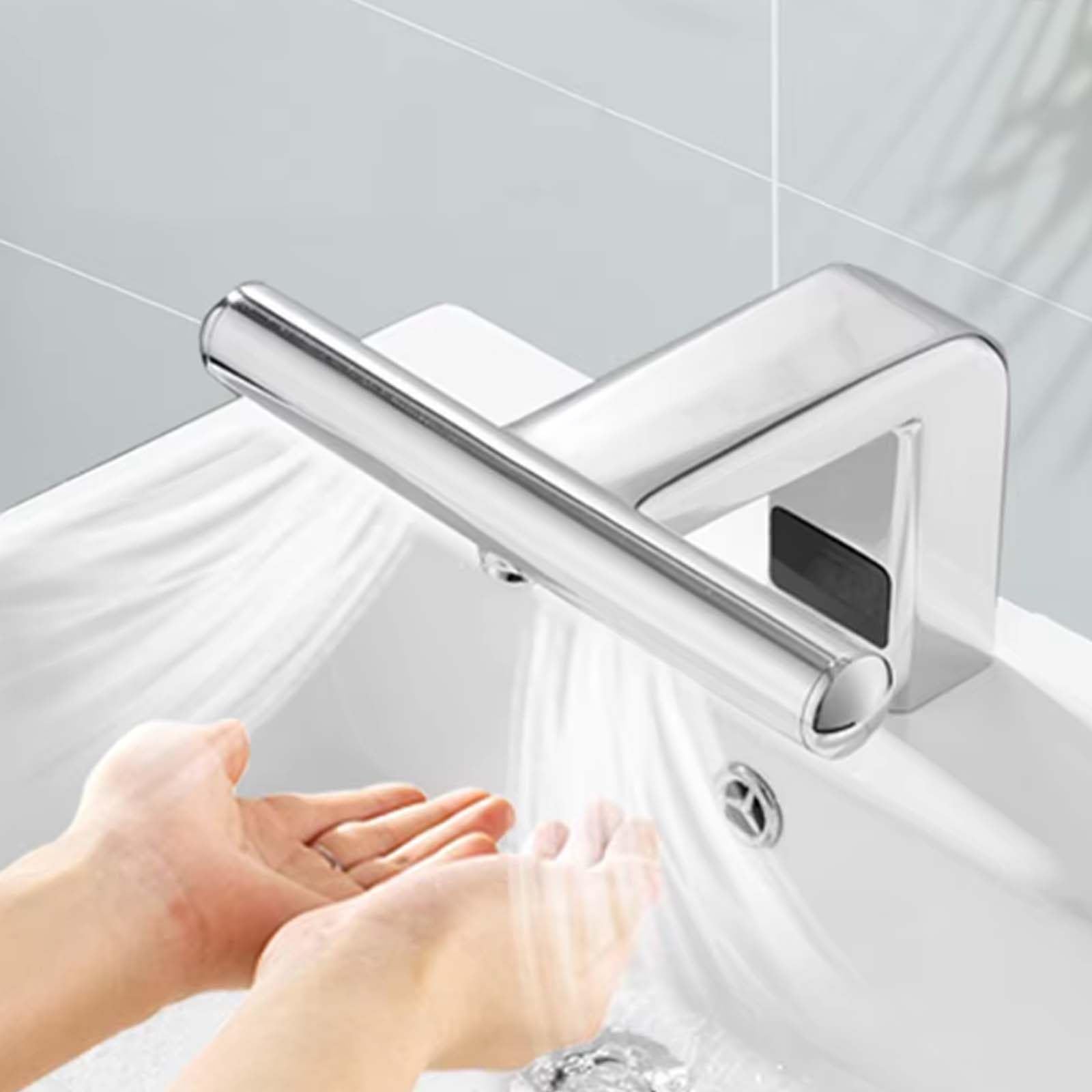 Suszarka Do RąK Z Baterią Umywalkową, Pranie I Suszenie W Jednym, Suszarka Do RąK I Bateria Bezdotykowa, Ergonomiczny PodwóJny Wylot Powietrza, Z Plastra Miodu Perlator