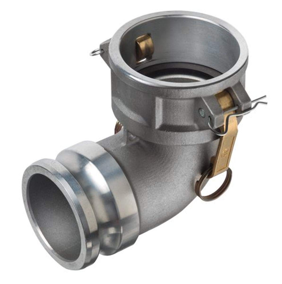 Kuriyama DA90-A400 Aluminum Cam and Groove Coupling, Type DA, 90 Degree Elbow Coupler/Adapter, 4, 150 PSI