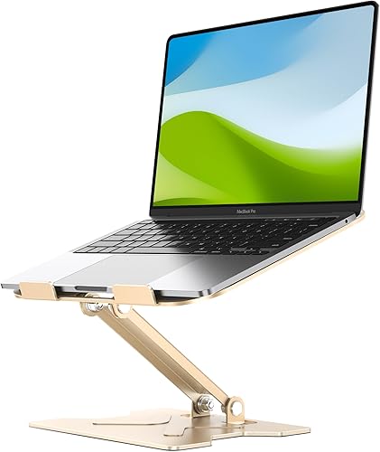 Soporte para computadora portátil para escritorio, soporte elevador ajustable para computadora portátil, accesorios de escritorio de oficina para