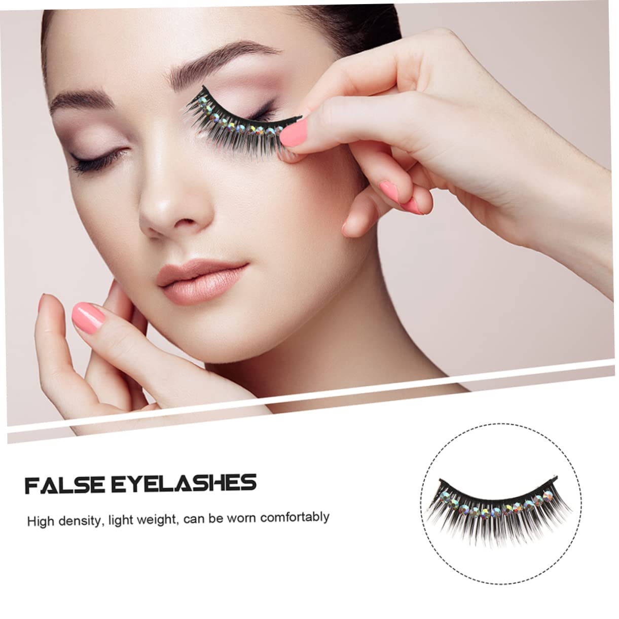 Ipetboom 40pares Pestañas Postizas Brillantes Para Maquillaje De Mujeres Extensiones De Ojos Largos y Dramáticos Para Fiestas Cosplay y Eventos Especiales