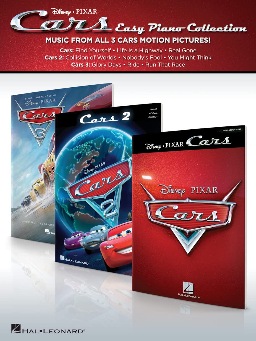 Cars Book [Softcover] Easy Piano Walt Disney