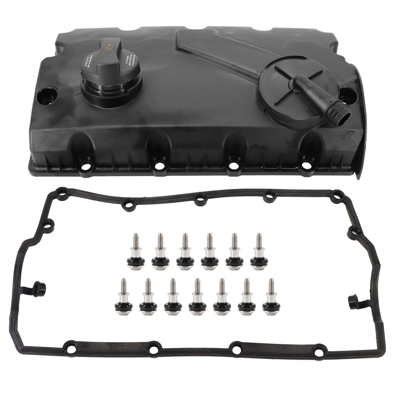 Tapa de válvula de culata compatible con A4 B6 B7 A6 C5 Galaxy I ALHAMBRA 7V8 7V9 SUPERB I 3U4 TRANSPORTER T5 Repuesto para 038103469AE 038103469R