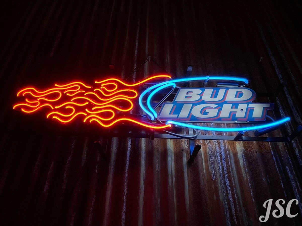 Amazon.co.jp: バドライト バドワイザー ネオン 看板 BAR ロカビリー 