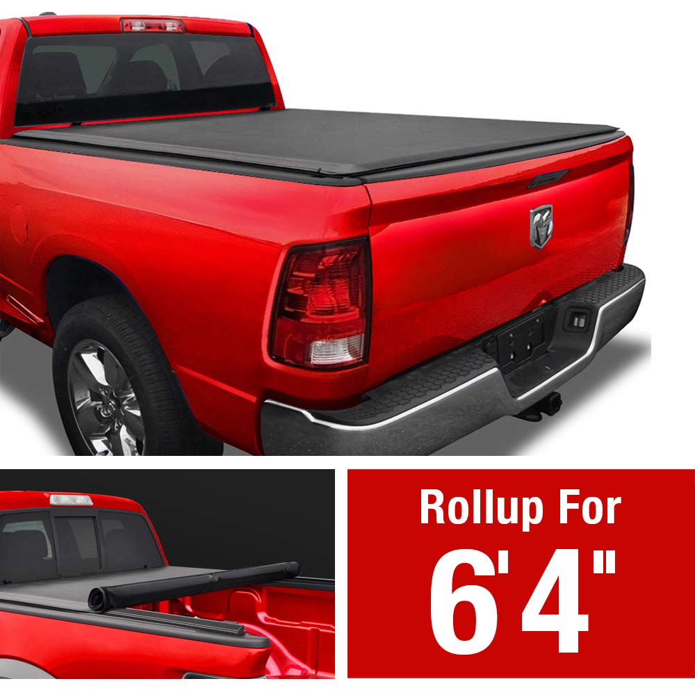 Amazon Com Maxmate Soft Roll Up Truck Bed Tonneau Cover Compatible With 2002 2018 Dodge Ram 1500 2003 2018 Dodge Ram 2500 3500 2019 2021 Classic Only Fleetside 6 4 Bed Without Rambox Automotive