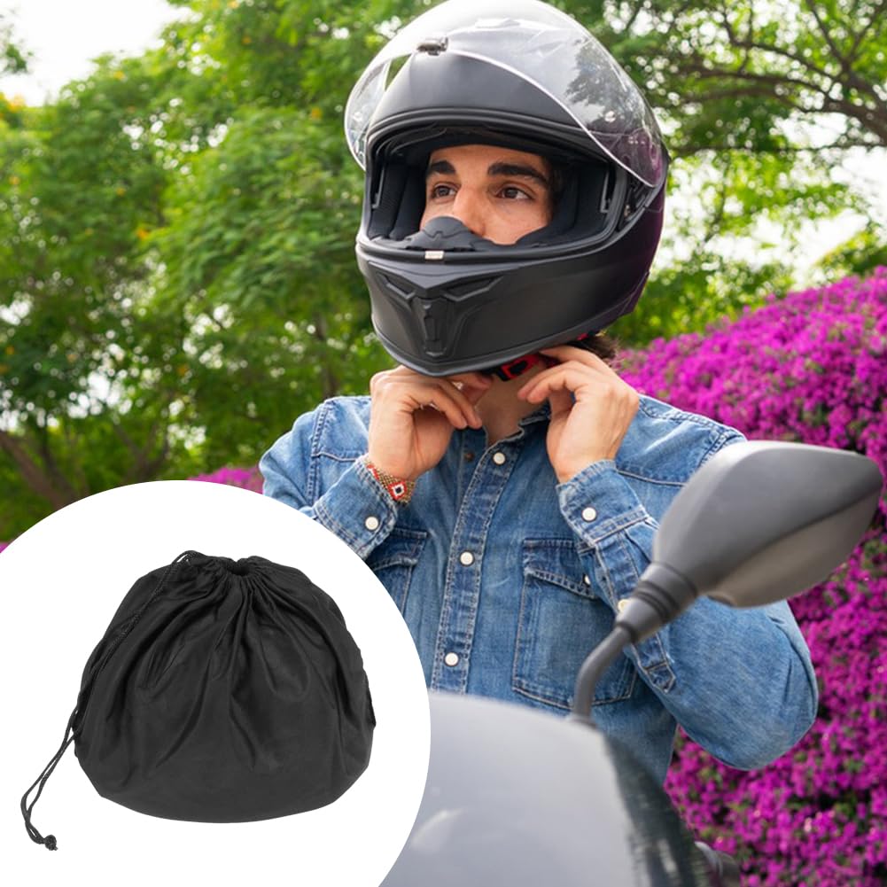 Helweet Helmtasche, Helmbeutel, Helmsack, Motorradhelm Tasche, Sporttasche für Motorradhelm, Tragetasche für Motorradhelm, Helmbeutel mit Kordelzug, Fahrradhelme Tasche, Für Fahrradhelme, 52 x 46 cm