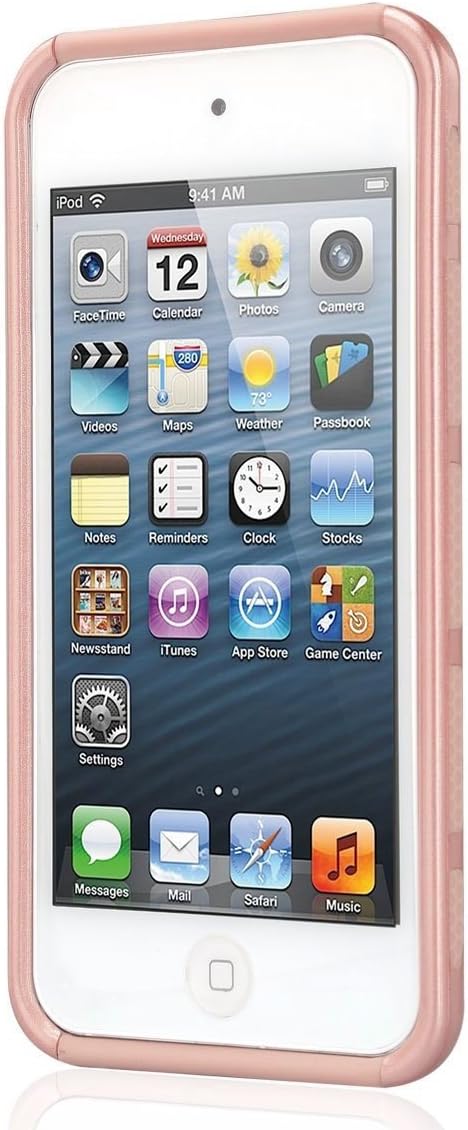 iPod Touch 6th Generation Case,iPod Touch 5 Case,Jwest Dual Layers Hybrid Soft Silicone Hard Plastic Triple Quakeproof Drop Resistance Protective Case Cover (Rose Gold&Rose Gold)
